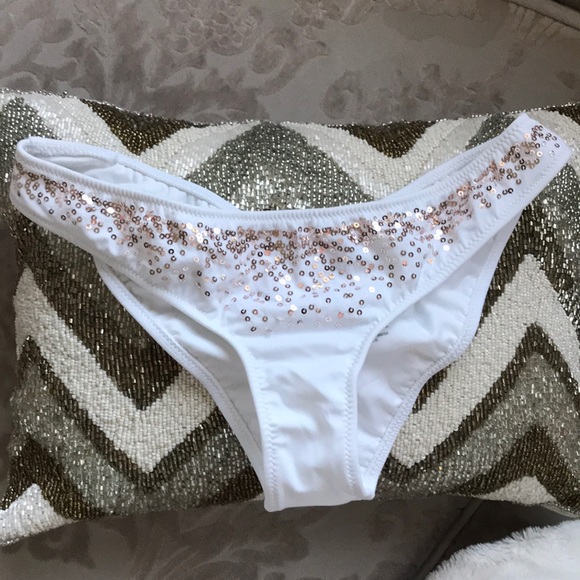 Victoria’s Secret PINK Swim Sequined Bikini Bottom - Picture 1 of 3